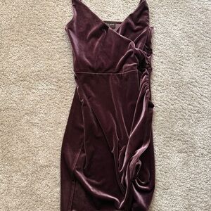 Free Press Asymmetrical Eggplant Dress
